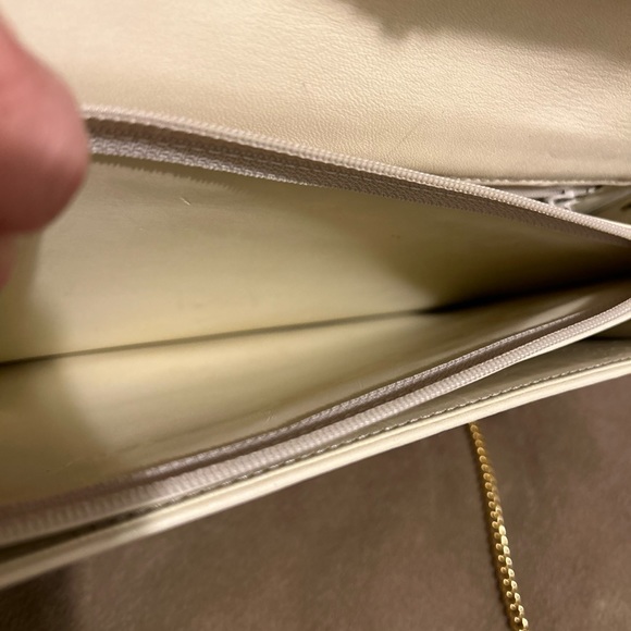 Christian Dior RARE envelope clutch crossbody, ivory leather LIKE NEW! - Picture 11 of 16